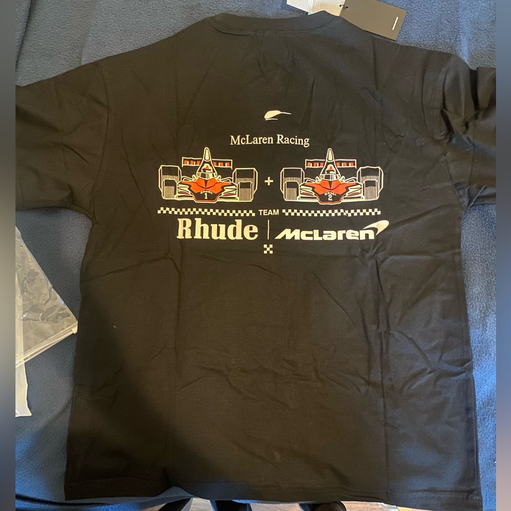 Rhude x Mc claren collab size medium shirt run a lil big